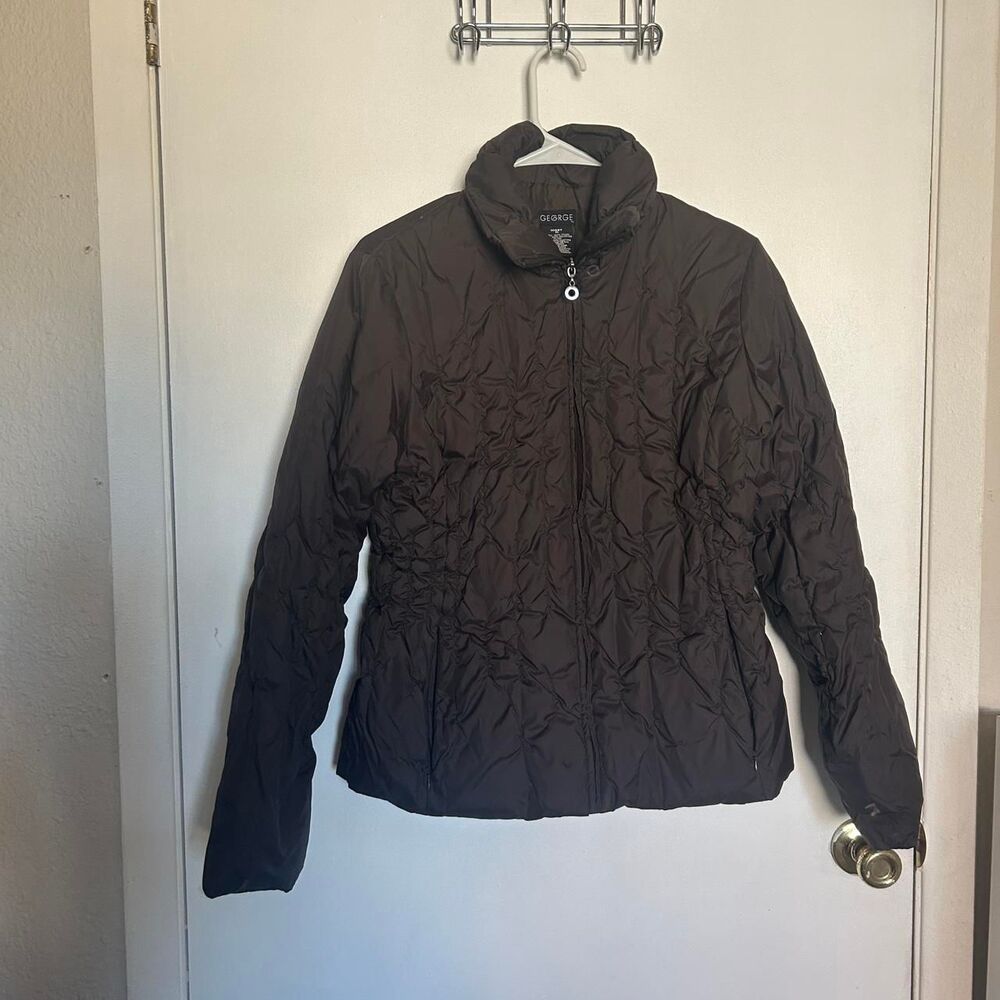 George Women's Brown Puffer Jacket